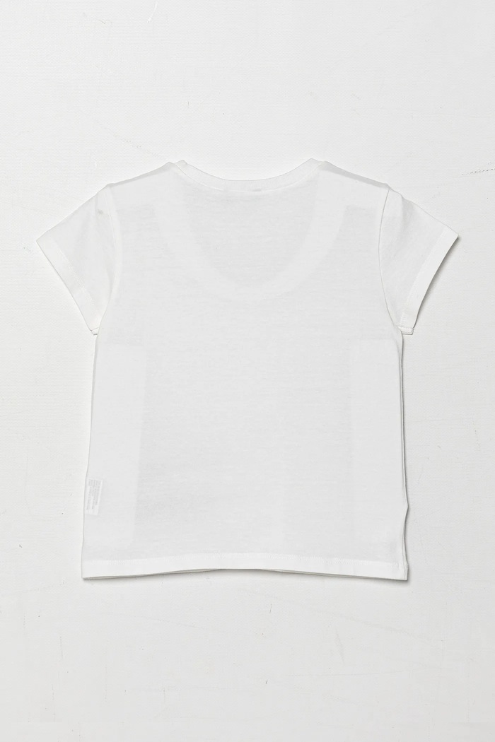 Detské bavlnené tričko United Colors of Benetton 3096G10J8.P.Seasonal biela SS25