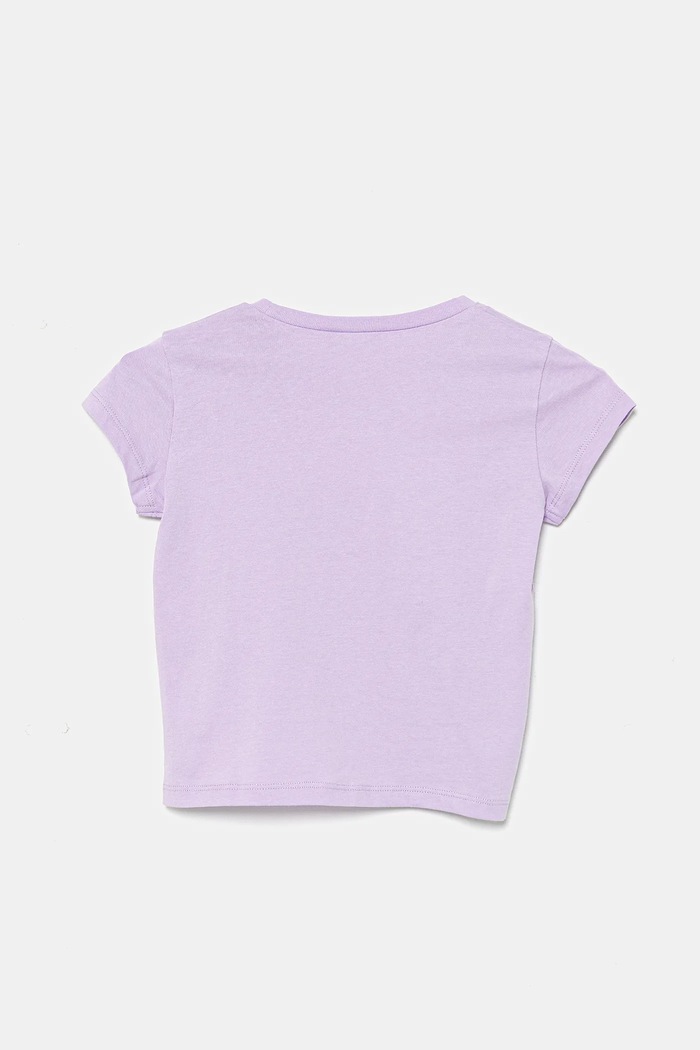 United Colors of Benetton t-shirt bawełniany dziecięcy 3096G10J8.P.Seasonal fioletowy SS25