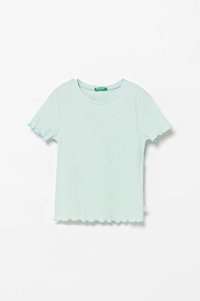 United Colors of Benetton t-shirt dziecięcy pozostałe turkusowy 3F1AG10HZ.P.Seasonal