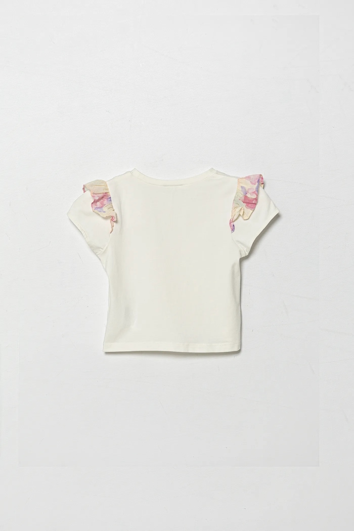 United Colors of Benetton t-shirt dziecięcy 3P4ZG10IV.P.Seasonal beżowy SS25
