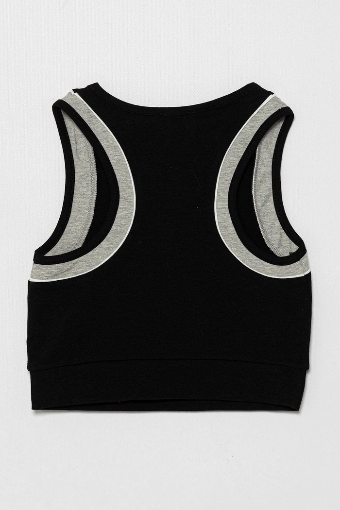United Colors of Benetton top dziecięcy 3P4ZCH01U.G.Seasonal czarny SS25