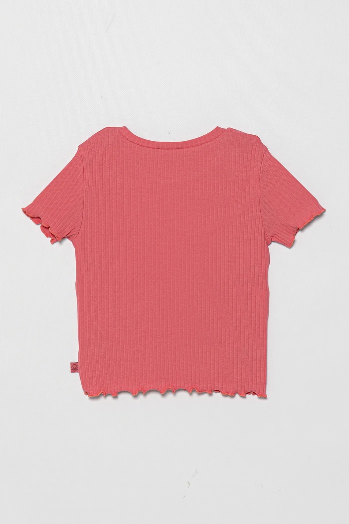 Dječja majica kratkih rukava United Colors of Benetton 3F1AC10N4.G.Seasonal roza SS25