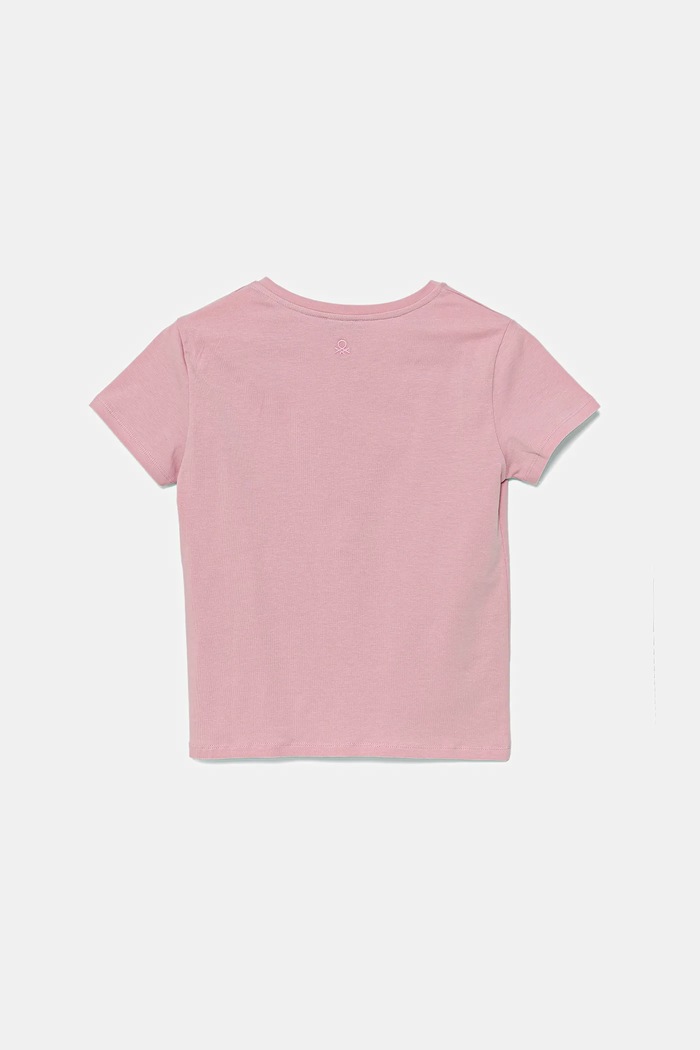United Colors of Benetton gyerek póló 3P4ZC10O0.G.Seasonal rózsaszín SS25