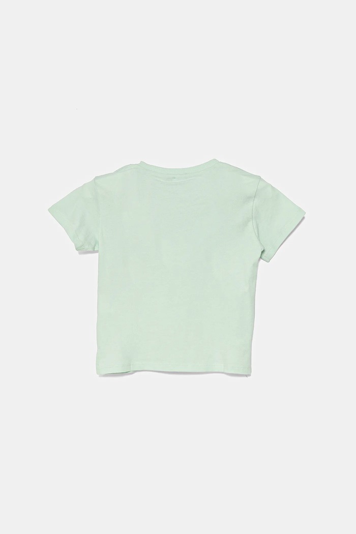 Dječja pamučna majica kratkih rukava United Colors of Benetton 3I1XG10I4.P.Seasonal tirkizna SS25