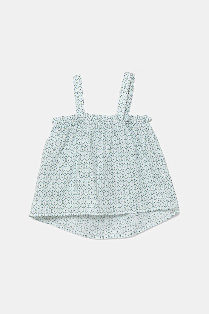 Dječji top od lana United Colors of Benetton 59Y6CH00A.G.Seasonal plava SS25