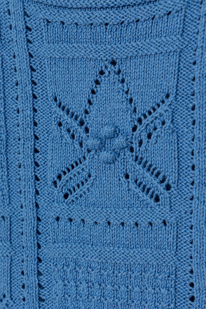 Dziewczynka United Colors of Benetton bluzka dziecięca 114FQH00B.G.Seasonal niebieski