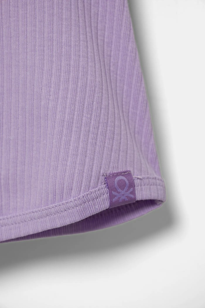 Dziewczynka United Colors of Benetton top bawełniany dziecięcy 31H3CH01F.G.Season.PPYA fioletowy