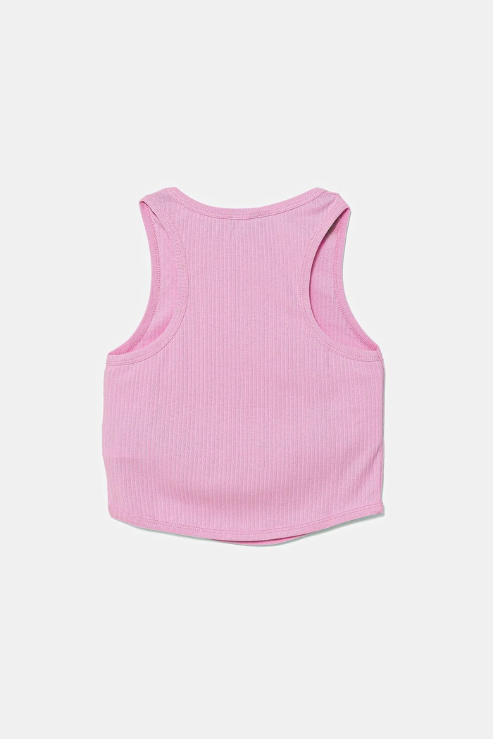 Pamučni dječji top United Colors of Benetton 31H3CH01F.G.Season.PPYA roza SS25