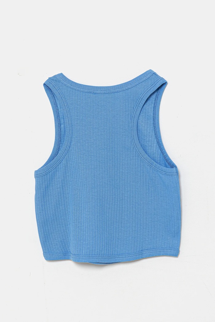 Dziewczynka United Colors of Benetton top bawełniany dziecięcy 31H3CH01F.G.Season.PPYA niebieski