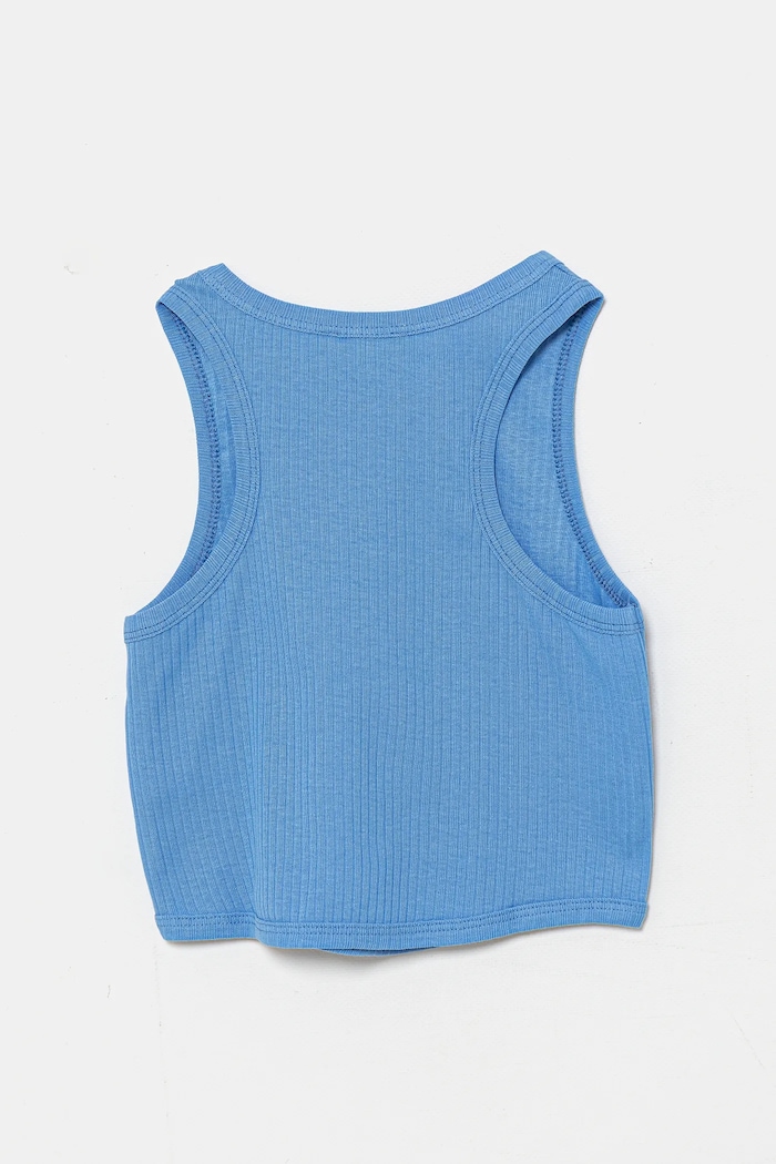 Dziewczynka United Colors of Benetton top bawełniany dziecięcy 31H3CH01F.G.Season.PPYA niebieski