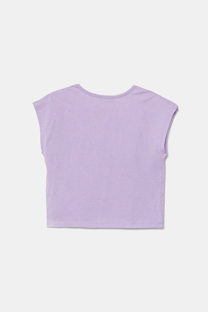 DÍVKA Dětské bavlněné tričko United Colors of Benetton 3I1XC10P0.G.Seasonal fialová