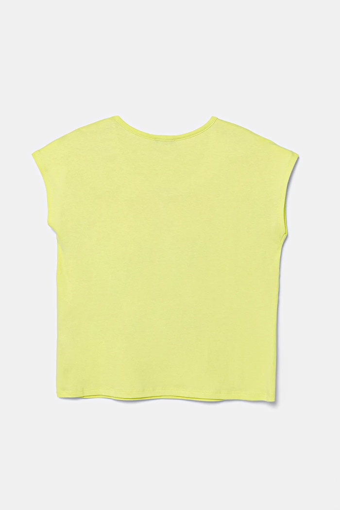 Dětské bavlněné tričko United Colors of Benetton 3I1XC10P0.G.Seasonal žlutá SS25