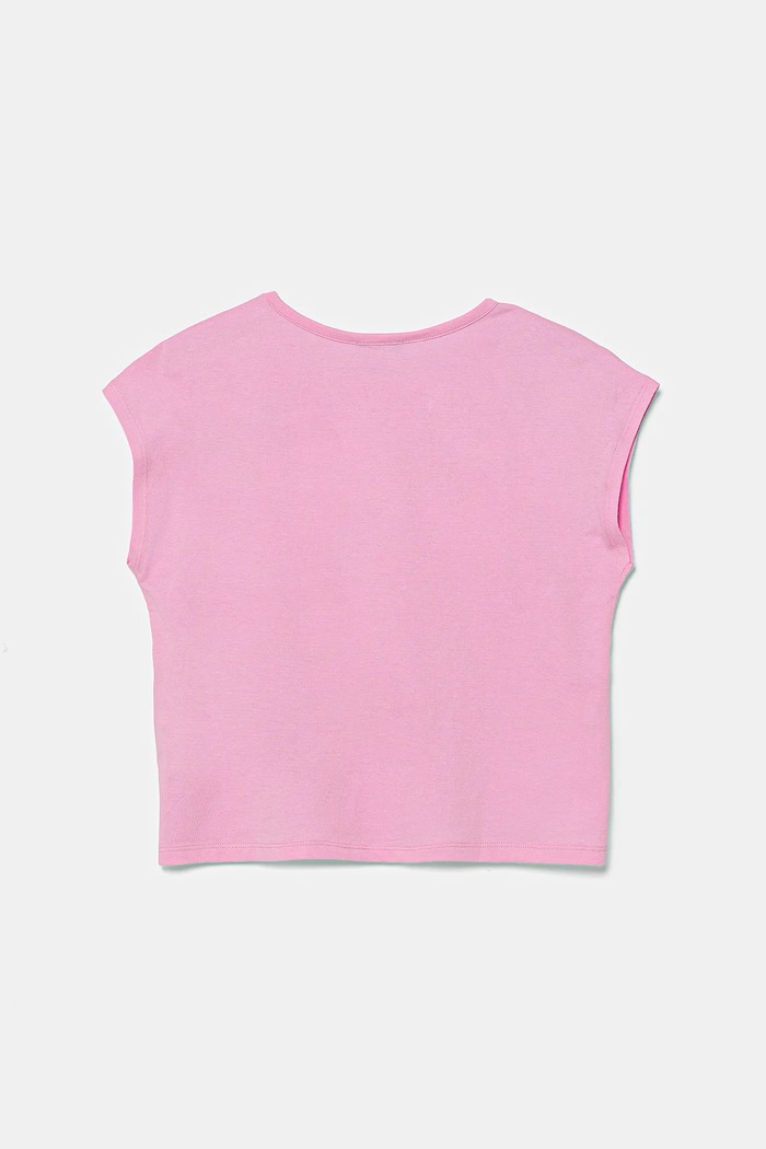 Dětské bavlněné tričko United Colors of Benetton 3I1XC10P0.G.Seasonal růžová SS25