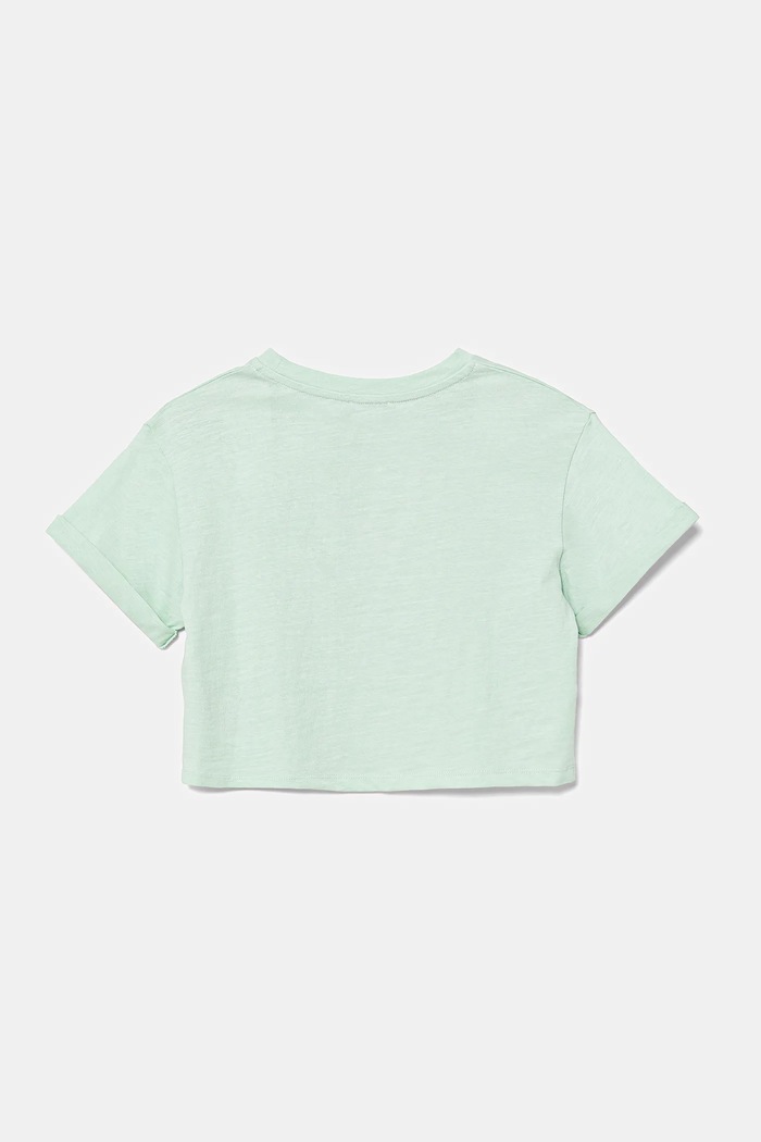 Παιδικό βαμβακερό μπλουζάκι United Colors of Benetton 3SDLC10OX.G.Seasonal πράσινο SS25