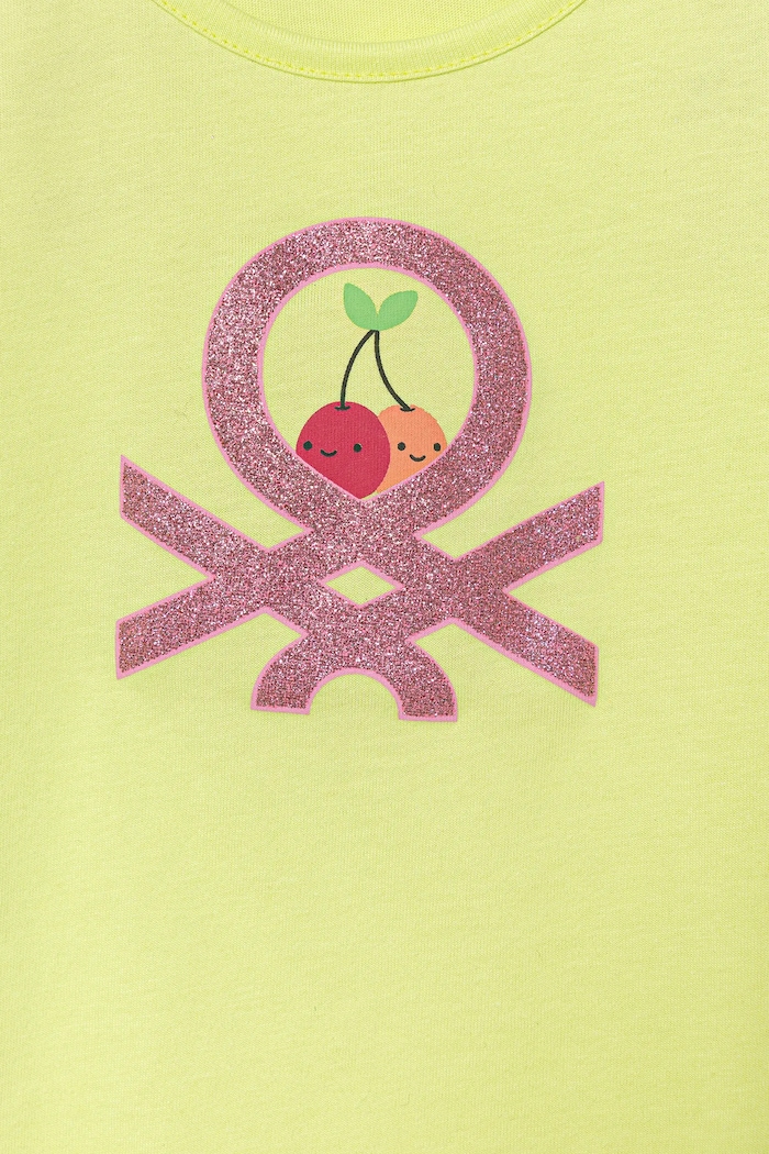 Dziewczynka United Colors of Benetton top bawełniany dziecięcy 3I1XGH012.P.Seasonal zielony