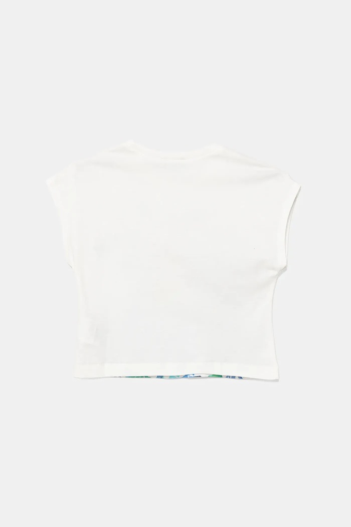 Παιδικό βαμβακερό μπλουζάκι United Colors of Benetton 3I1XG10JH.P.Seasonal λευκό SS25