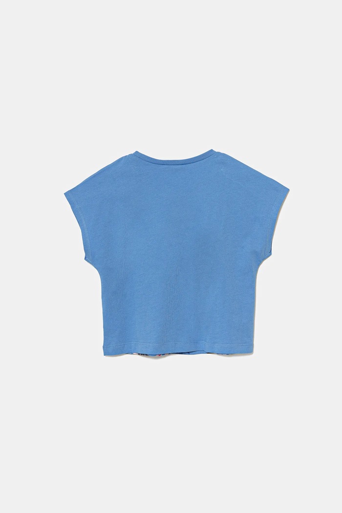 United Colors of Benetton t-shirt bawełniany dziecięcy 3I1XG10JH.P.Seasonal niebieski SS25