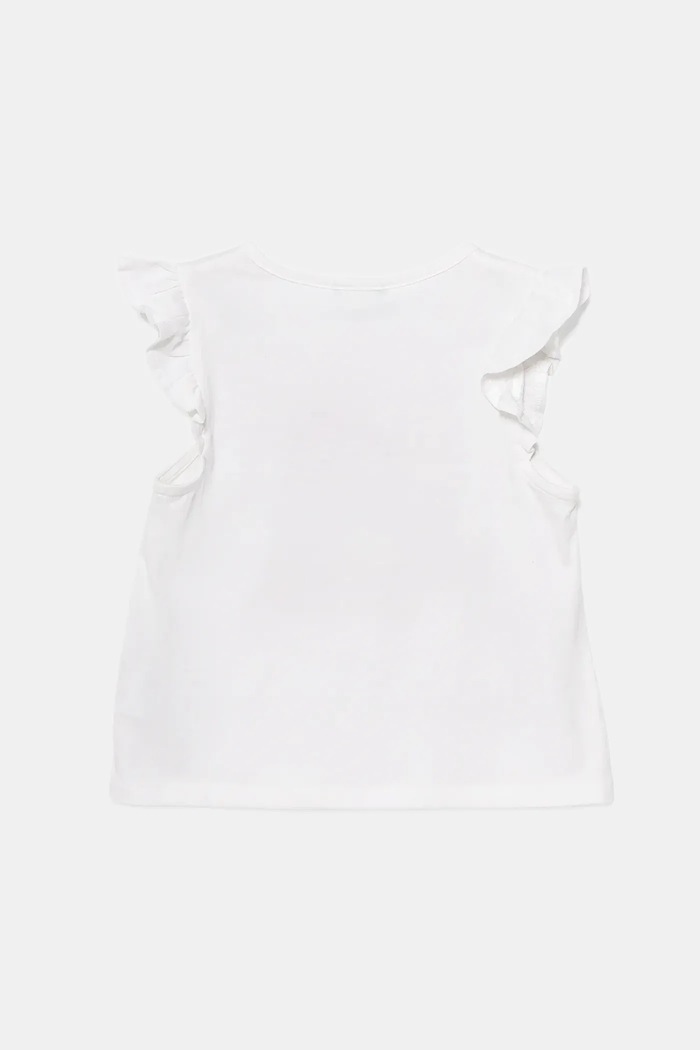 Παιδικό βαμβακερό μπλουζάκι United Colors of Benetton 3I1XG10JK.P.Seasonal λευκό SS25