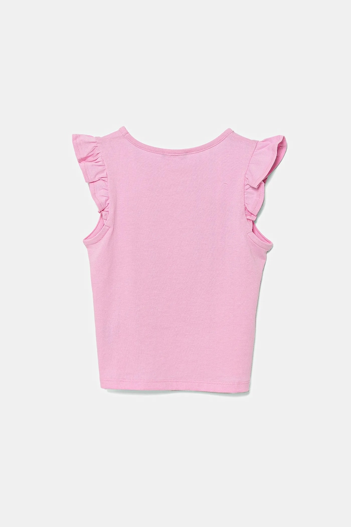 United Colors of Benetton t-shirt bawełniany dziecięcy 3I1XG10JK.P.Seasonal różowy SS25