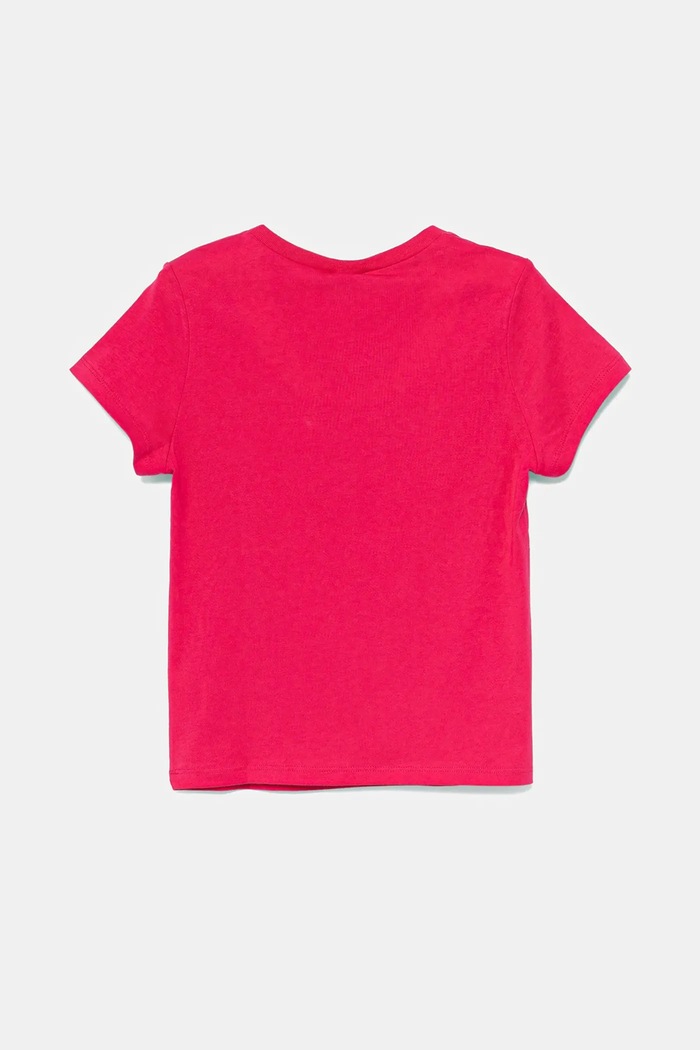 Дитяча бавовняна футболка United Colors of Benetton 3I1XG10JJ.P.Seasonal рожевий SS25