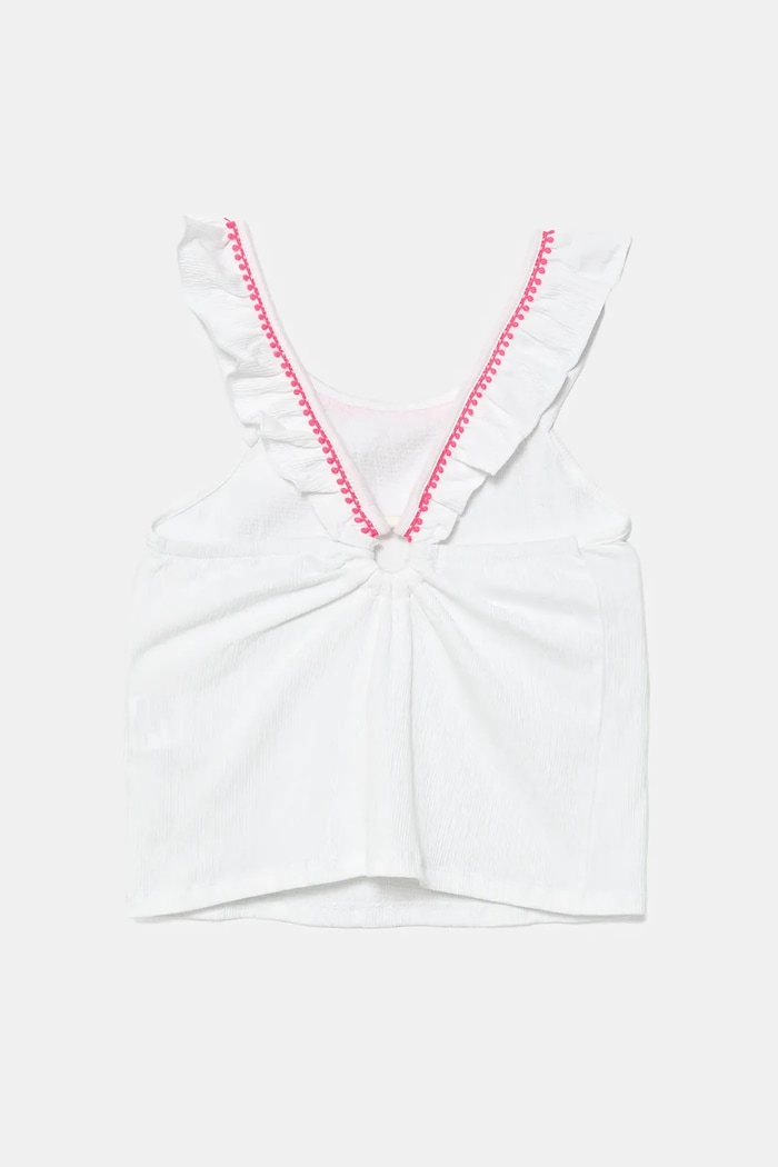 Dětský top United Colors of Benetton 366NCH01X.G.Seasonal bílá SS25
