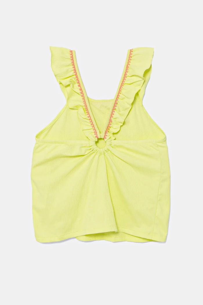 Детски топ United Colors of Benetton 366NCH01X.G.Seasonal зелен SS25