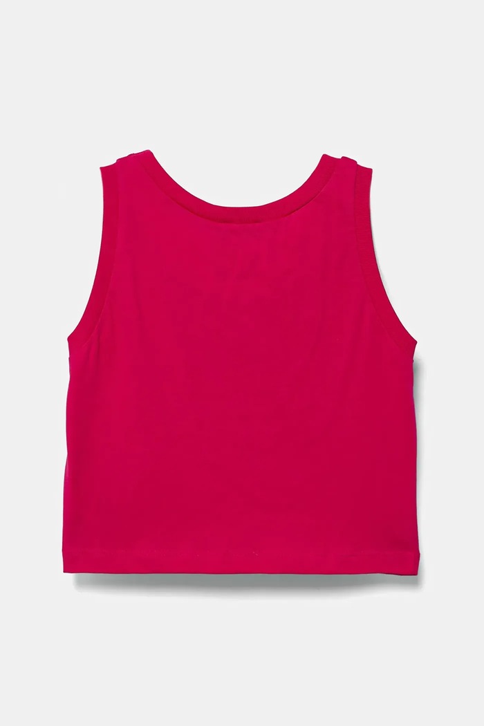 Детски памучен топ United Colors of Benetton 3I1XCH01Z.G.Seasonal розов SS25