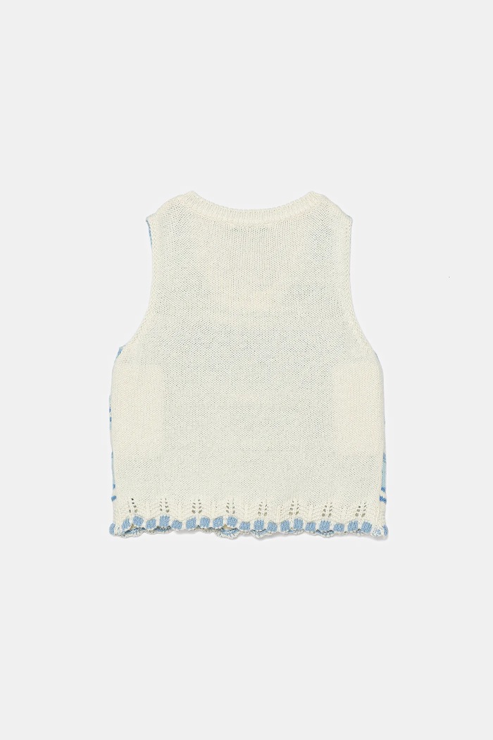 Dječji top United Colors of Benetton 104FHH001.P.Seasonal plava SS25