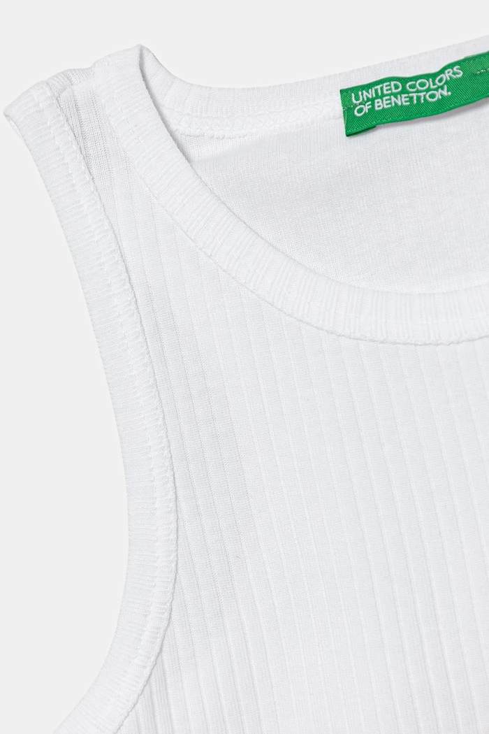 Djevojčice Pamučni dječji top United Colors of Benetton 31H3CH01F.G.Reproposed bijela