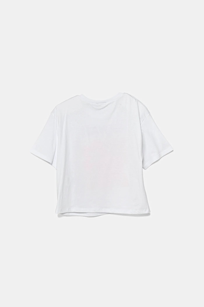 Dječja pamučna majica kratkih rukava United Colors of Benetton 35RYC10OZ.G.Seasonal bijela SS25
