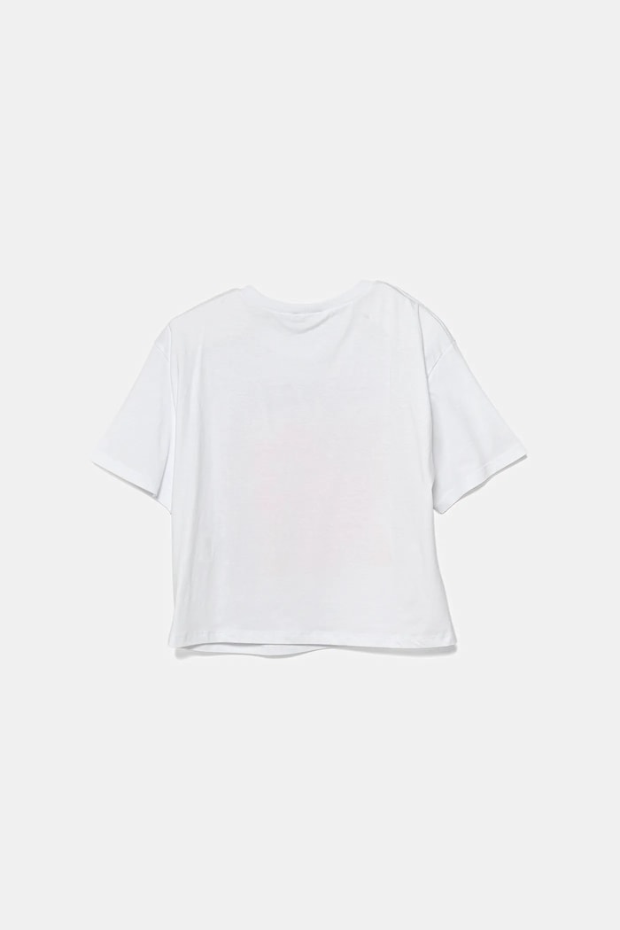 Dječja pamučna majica kratkih rukava United Colors of Benetton 35RYC10OZ.G.Seasonal bijela SS25