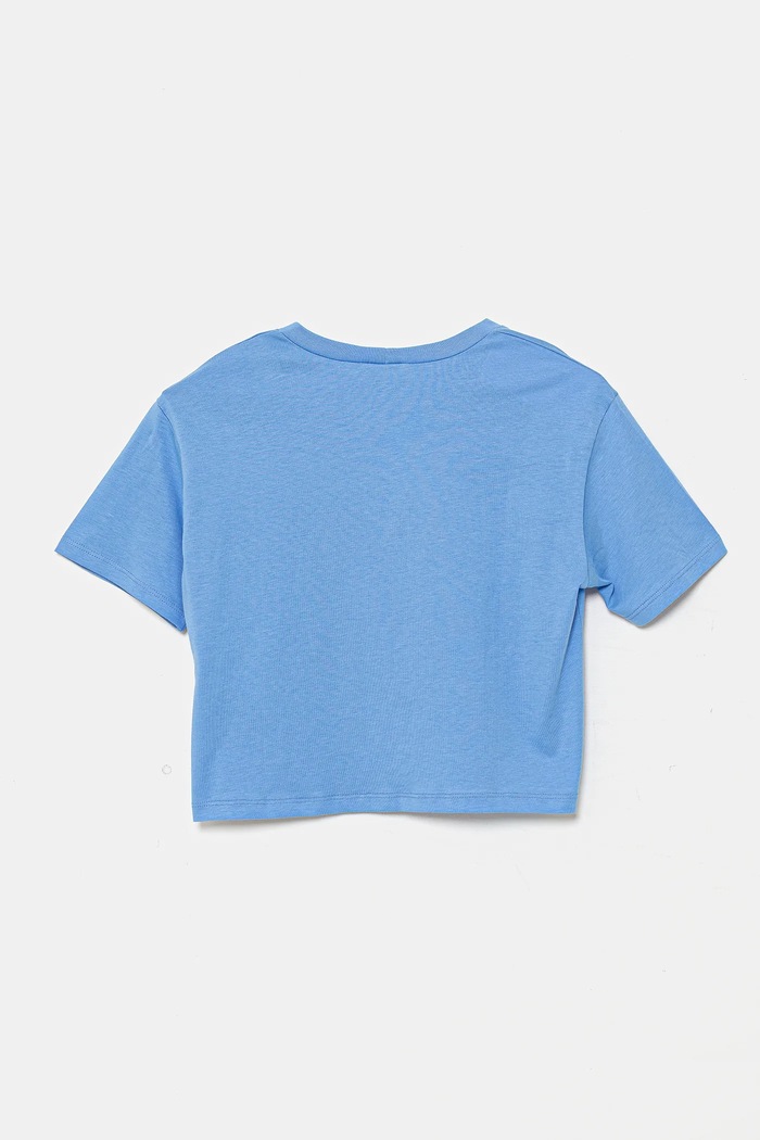 Dječja pamučna majica kratkih rukava United Colors of Benetton 35RYC10OZ.G.Seasonal plava SS25