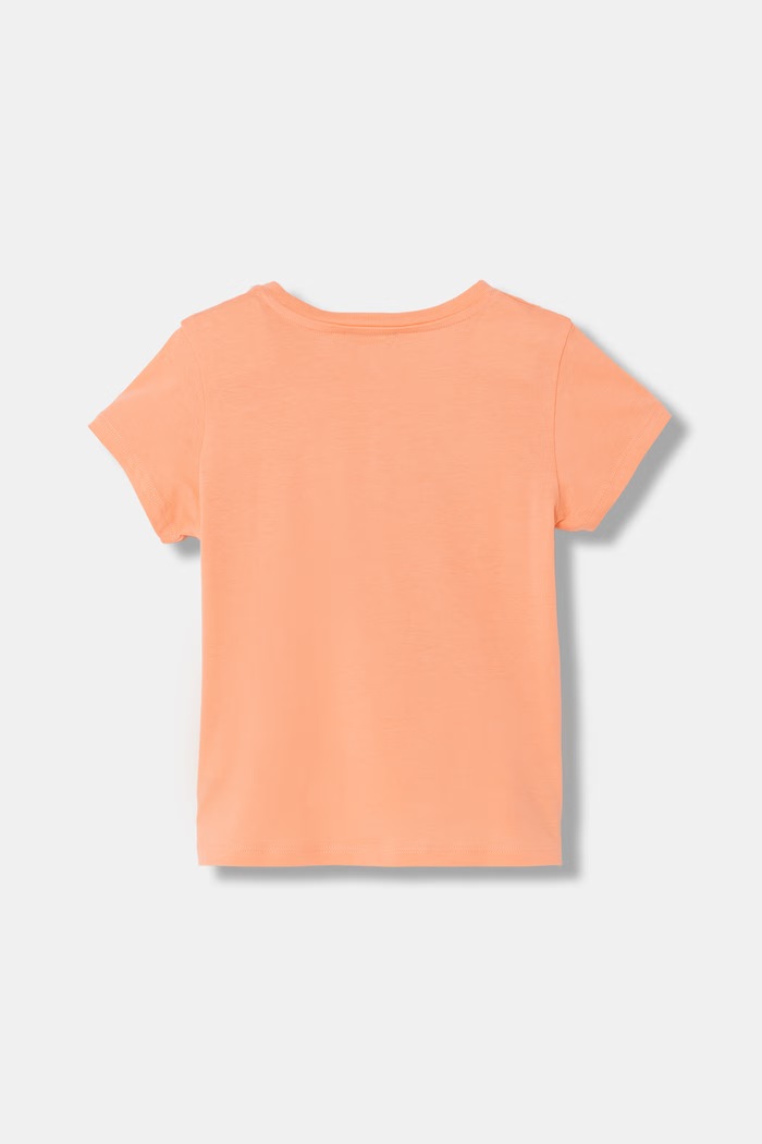 Dětské bavlněné tričko United Colors of Benetton 3I1XG10JB.P.Seasonal oranžová SS25