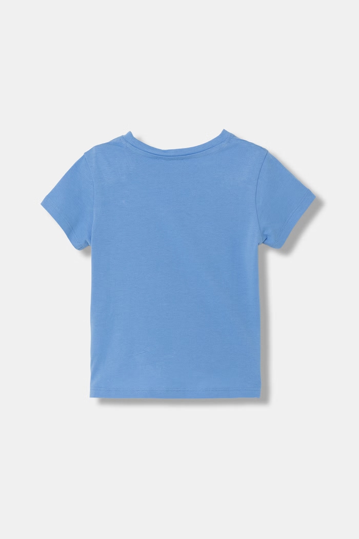 Dětské bavlněné tričko United Colors of Benetton 3I1XG10JB.P.Seasonal modrá SS25