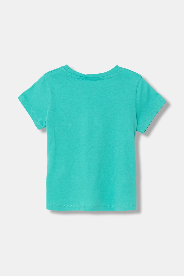 United Colors of Benetton tričko detské bavlnené 3I1XG10JB.P.Seasonal tyrkysová SS25