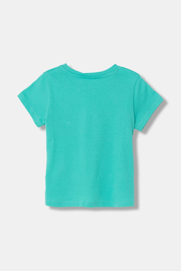 United Colors of Benetton tričko detské bavlnené 3I1XG10JB.P.Seasonal tyrkysová SS25