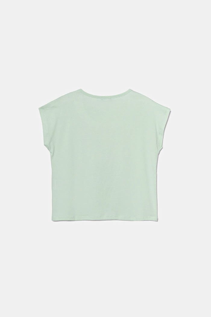Παιδικό βαμβακερό μπλουζάκι United Colors of Benetton 3I1XC10P1.G.Seasonal τιρκουάζ SS25