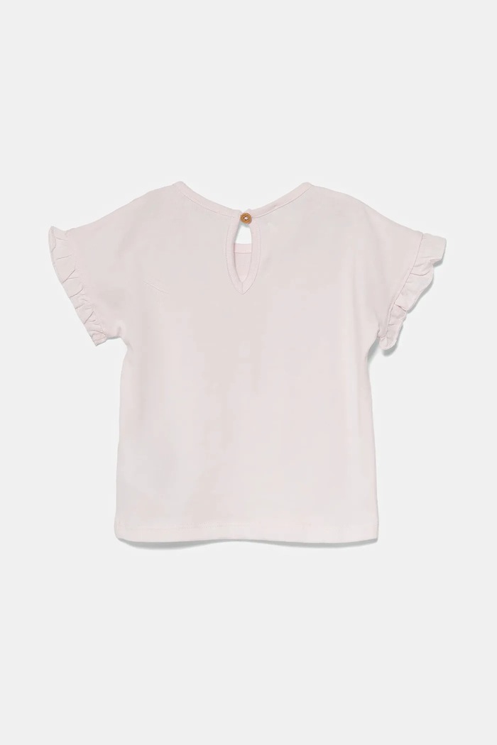 Majica kratkih rukava za bebe United Colors of Benetton 3I1XA106C.G.W.Seasonal roza SS25