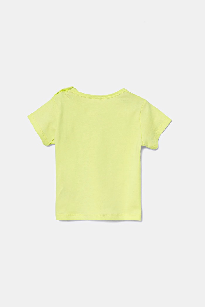 Dětské bavlněné tričko United Colors of Benetton 3I1XA1067.W.Seasonal zelená SS25