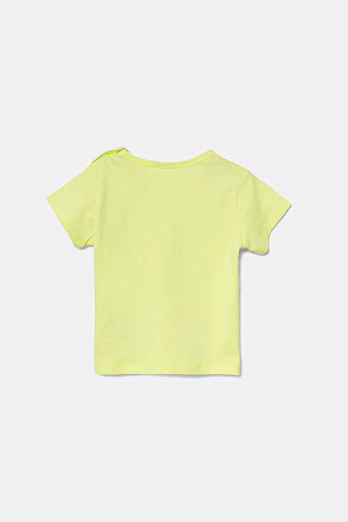 Dětské bavlněné tričko United Colors of Benetton 3I1XA1067.W.Seasonal zelená SS25