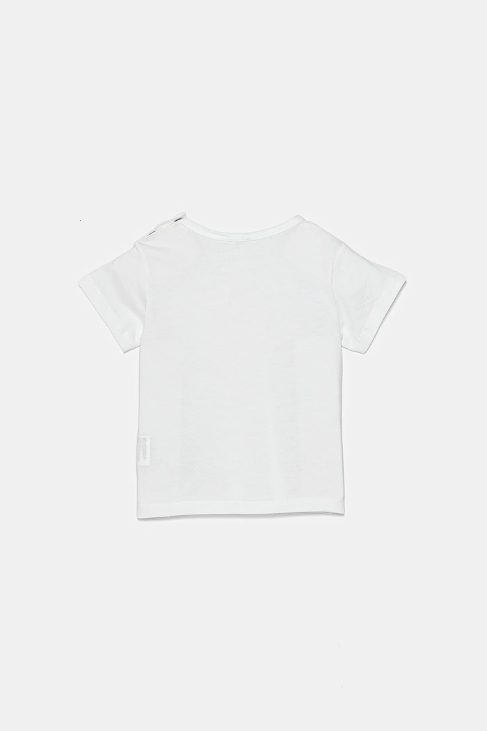 United Colors of Benetton t-shirt bawełniany niemowlęcy 3I1XA1069.G.W.Seasonal biały SS25
