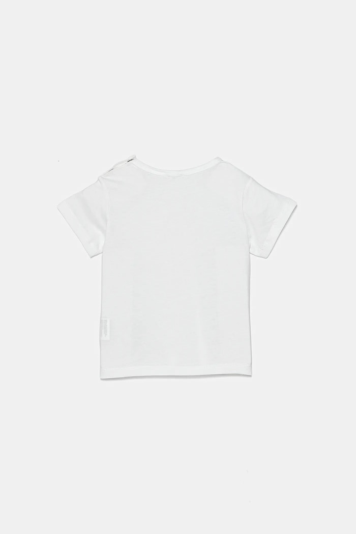 United Colors of Benetton t-shirt bawełniany niemowlęcy 3I1XA1069.G.W.Seasonal biały SS25