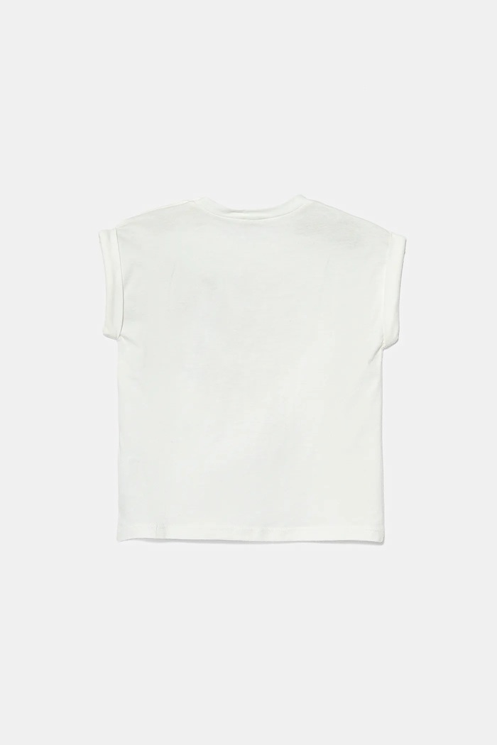 Dětské bavlněné tričko United Colors of Benetton 3I1XA106A.G.W.Seasonal bílá SS25