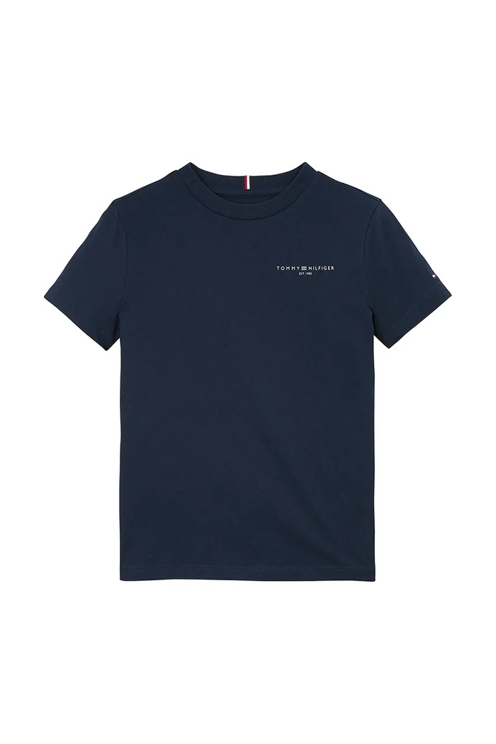 Tommy Hilfiger t-shirt bawełniany dziecięcy KS0KS00594.74.122.PPYA granatowy SS25