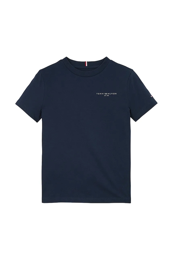 Tommy Hilfiger t-shirt bawełniany dziecięcy KS0KS00594.74.122.PPYA granatowy SS25
