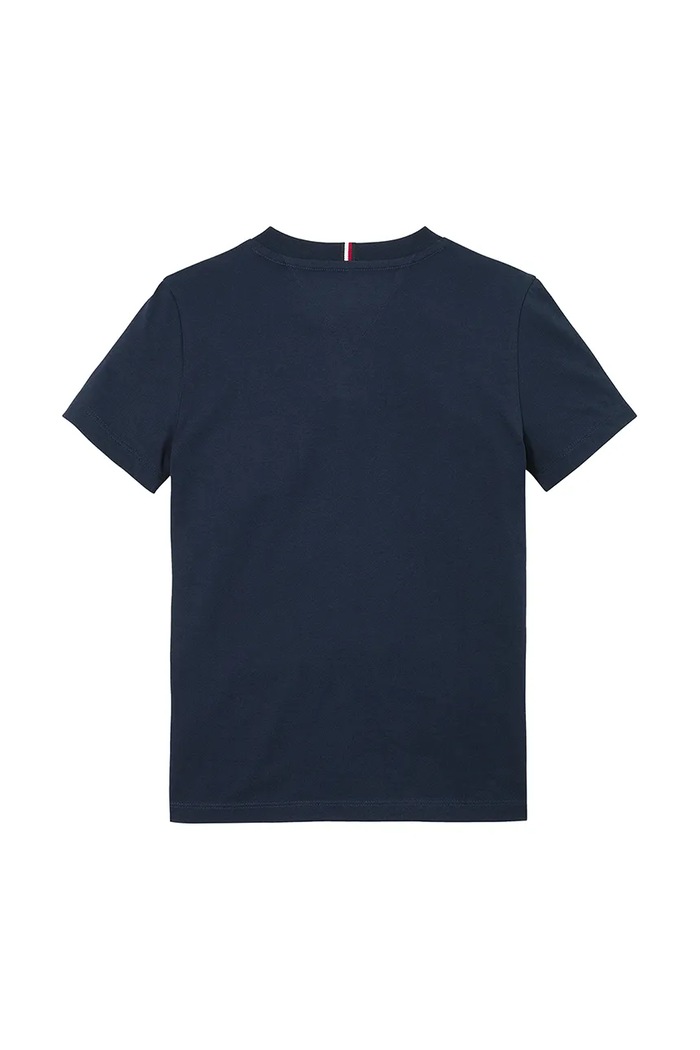 Chłopiec Tommy Hilfiger t-shirt bawełniany dziecięcy KS0KS00594.74.122.PPYA granatowy