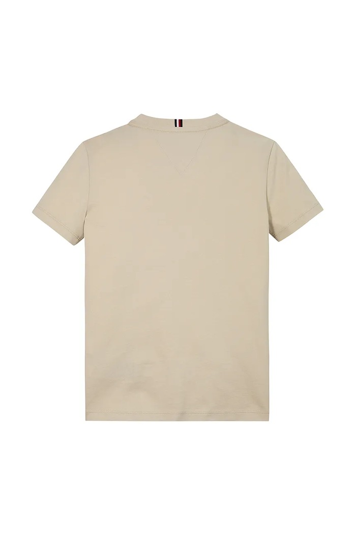 CHLAPEC Dětské bavlněné tričko Tommy Hilfiger KS0KS00594.122.176.PPYA béžová