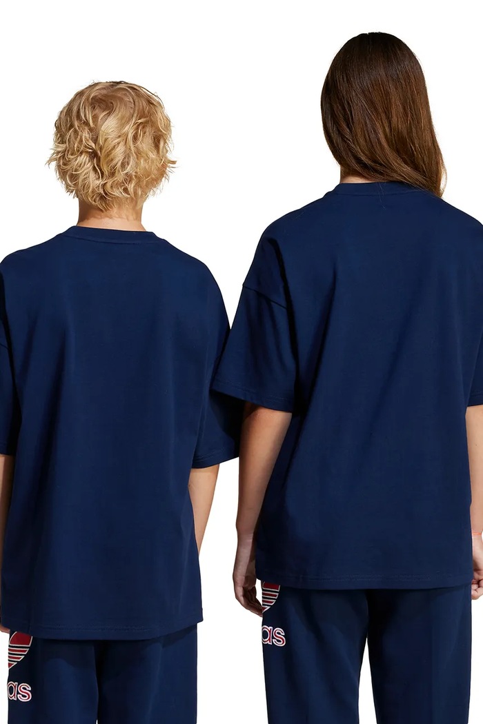 adidas Originals t-shirt bawełniany dziecięcy JC9117 granatowy