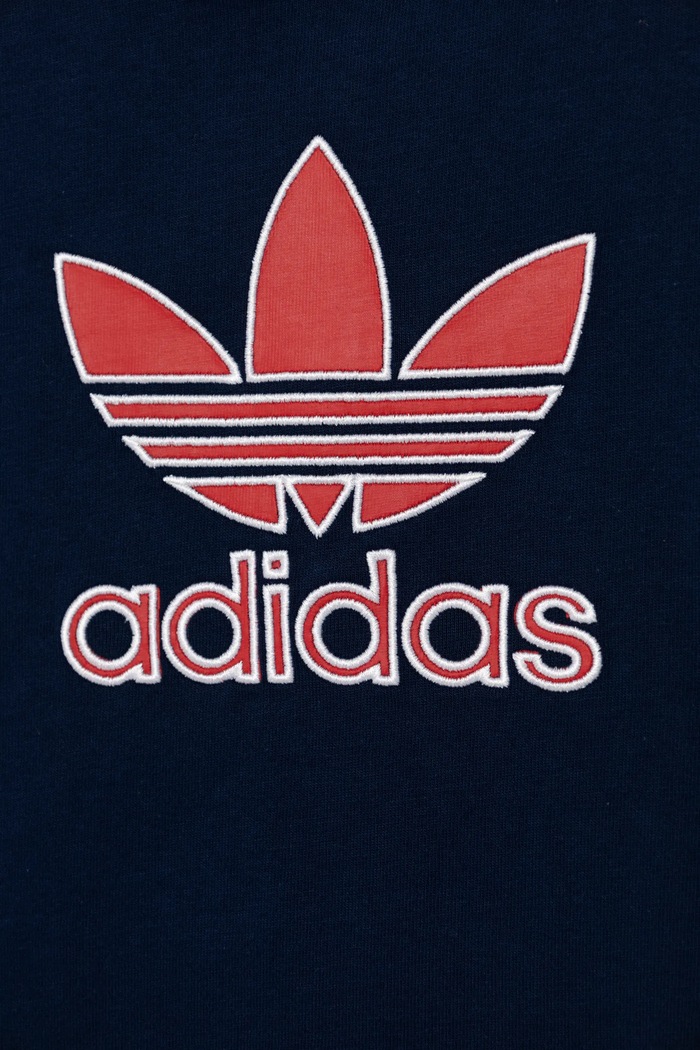 adidas Originals t-shirt bawełniany dziecięcy granatowy JC9117