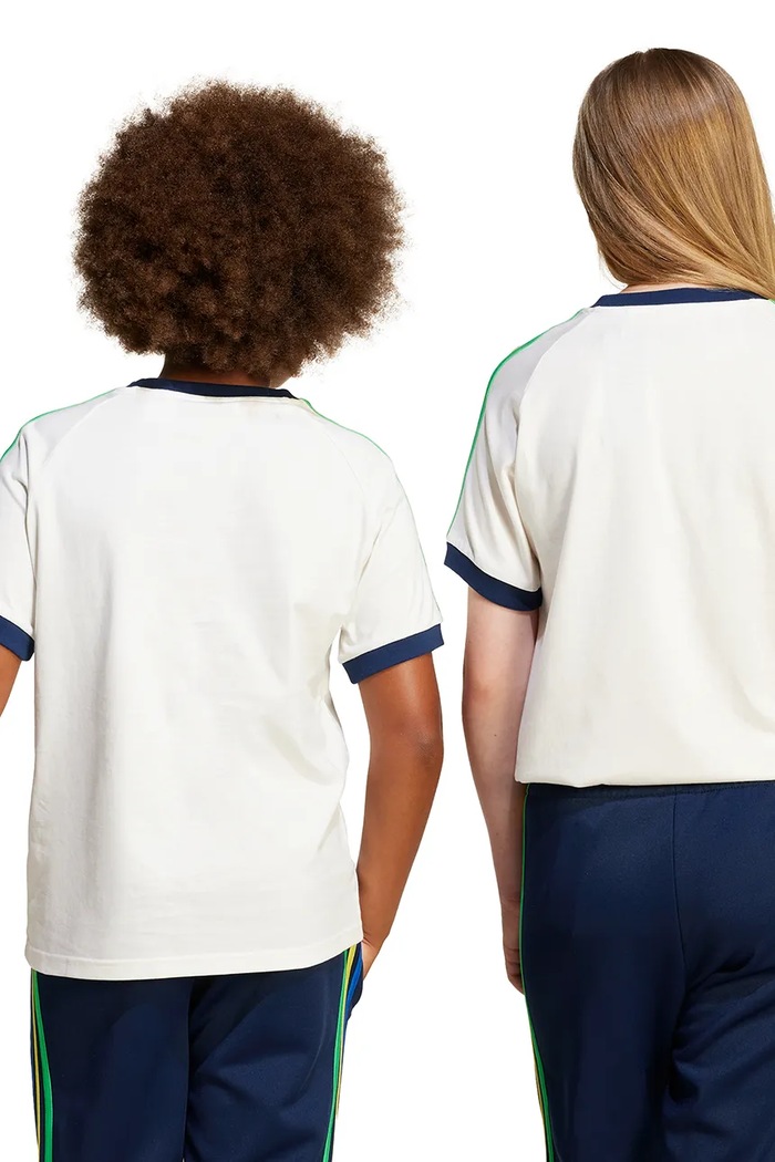 Dětské bavlněné tričko adidas Originals JC8403 bílá